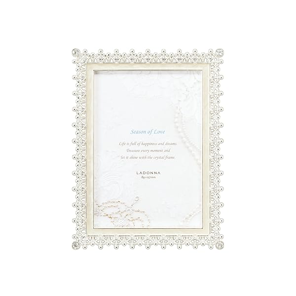 LADONNA ラドンナ フォトフレーム ブライダル ホワイト L判 MJ83-L-WH