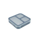 フードマン 弁当箱 立てて運べる 薄型弁当箱 Mee 500ml ブルー 汁漏れしにくい Wシーリング 4点ロックでしっかり固定 シービージャパン DSK