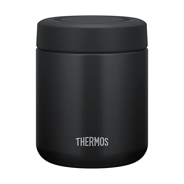 サーモス 真空断熱スープジャー 300ml ブラック スタンダードモデル 保温保冷 お手入れ簡単 口当たりがやさしい丸口設計 JBR-301 BK