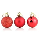 クリスマス ボール 24個 セット 【全11色】 クリスマスツリー デコレーションボール オーナメント ゴールド シルバー クリスマス 飾りディスプレイ 球形 吊るす 大粒でツリーに映えるオーナメント 凍える装飾 お洒落 かわいい christmas