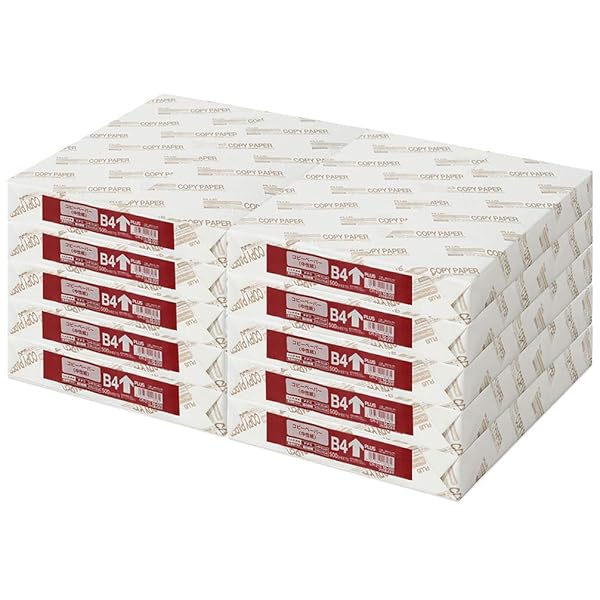 プラス コピー用紙 B4 5000枚 (500枚×10冊) 56-000×10