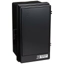 未来工業(MIRAI) プラスチック製防雨ウォルボックス 屋根無 タテ型 ブラック 1個価格 WB-1AOK