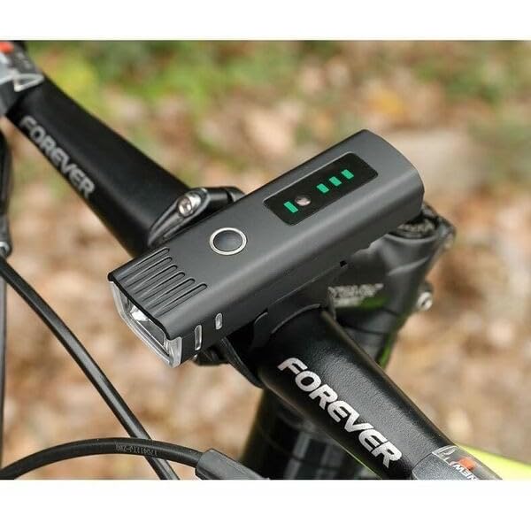 光センサー 自転車ライト 自動点灯 USB充電式 4モード 2000mAh IP65防水 1000ルーメン 光センサー (自転車ヘッドライト)