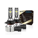 Briteye(まぶしい) LED ヘッドライト HB4 フォグライト兼用 新車検対応 6500K ホワイト 高輝度 12V車用 9006 HB4 LEDバルブ ハロゲンサイズ型 取付簡単 ノイズ対策(ファンレス設計) 2個セット