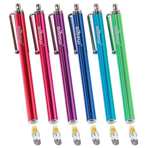 aibow タッチペン スタイラスペン iPad iPhone スマホ Android タブレット Switch 対応 交換式 6本セット 6mm aibow タッチペン スタイラスペン iPad iPhone スマホ Android タブレット Switch 対応 交換式 6本セット 6mm