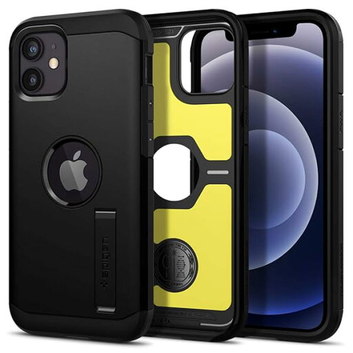 Spigen iPhone12 mini 用 ケース 5.4インチ 対応 米軍MIL規格取得 耐衝撃 三層構造 スタンド付き スマホスタンド カメラ保護 傷防止 衝撃 吸収 Qi充電 ワイヤレス充電 アイフォン12ミニケース カバー タフ・アーマー Spigen iPhone12 mini 用 ケース 5.4インチ 対応 米軍MIL規格取得 耐衝撃 三層構造 スタンド付き スマホスタンド カメラ保護 傷防止 衝撃 吸収 Qi充電 ワイヤレス充電 アイフォン12ミニケース カバー タフ・アーマー