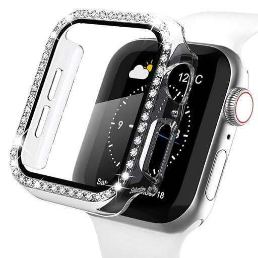 【キラキラカバー】WASPO コンパチブル iWatchケース 40mm 保護フィルム付き クリスタルダイヤ付き アップルウォッチカバー 女性専用 全面保護ケース(40mm Series se/6/5/4,クリア) 【キラキラカバー】WASPO コンパチブル iWatchケース 40mm 保護フィルム付き クリスタルダイヤ付き アップルウォッチカバー 女性専用 全面保護ケース(40mm Series se/6/5/4,クリア)