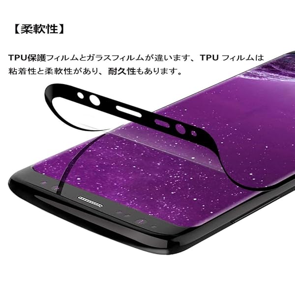 Galaxy S8 Plus フィルム【2枚セット】今年最先端TPU材【ディスプレイ指紋認証対応・3D全面保護・高感度・指紋防止・傷自動修復・ 取扱簡単 ・独創位置付け設計 】Galaxy S8 Plus SC-03J SCV35 液晶保護フィルム