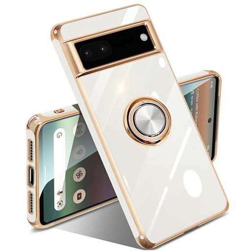 Google Pixel 6a ケース リング付き リング 米軍MIL規格 人気 耐衝撃 ピクセル6a カバー 携帯カバー TPU 軽量 スタンド機能 車載ホルダー対応 360°回転 指紋防止(ホワイト) Google Pixel 6a ケース リング付き リング 米軍MIL規格 人気 耐衝撃 ピクセル6a カバー 携帯カバー TPU 軽量 スタンド機能 車載ホルダー対応 360°回転 指紋防止(ホワイト)