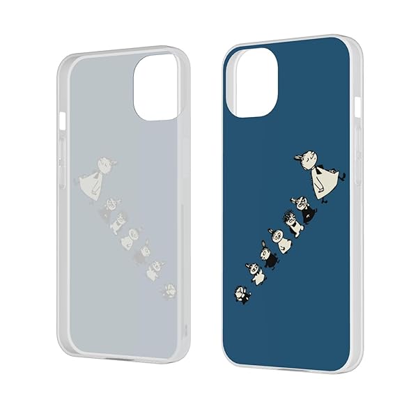 ムーミンiphone13 ケース シリコン TPU 携帯ケース 耐衝撃 アイフォン13 カバー さらさら『 画面 · レンズ保護、滑り止め 』〔 薄型、超軽量、持ちやすい 〕 Qi充電 衝撃吸収 HQ·TPU フィット感 クリア カバー
