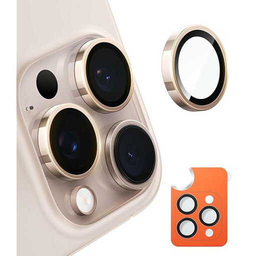 【宇宙航空材料・元のまま再現】TORRAS iPhone16Pro用 /iPhone16ProMax用カメラ保護フィルム 米軍規格 黒縁取り 1セット 曇りなし アイフォン16プロ用/16プロマックス用レンズカバー デザートチタニウム LensGua 【宇宙航空材料・元のまま再現】TORRAS iPhone16Pro用 /iPhone16ProMax用カメラ保護フィルム 米軍規格 黒縁取り 1セット 曇りなし アイフォン16プロ用/16プロマックス用レンズカバー デザートチタニウム LensGua