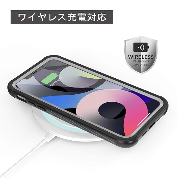 Espouse iPhone 12 Mini ケース 耐衝撃 360 全方向保護 米軍MIL規格取得 Qi充電対応 超軽量 クリア 防塵 傷·落下防止 高耐久ケース シンプル (5.4インチ)