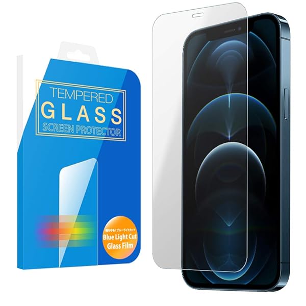 MS factory iPhone12 Pro Max 用 ガラスフィルム ブルーライト カット 90% iPhone12ProMax ブルーライトカット 日本製 ガラス フィルム 90日 FD-IP12P-MAX-BLUE-AB