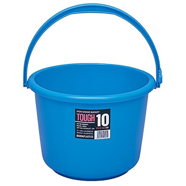 サンコープラスチック(SankoPlastic) ニュータフ バケツ 広口10L ブルー