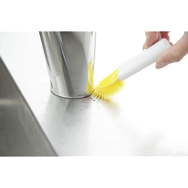 ティディ(Tidy) プラタワ・フォースミ イエロー すみっこ洗い用ブラシ 細かな部分に便利 CL-665-900-8 【日本製】