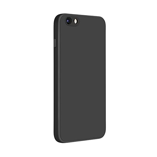 Adenauer iPhone 6S、iPhone6 ケース 衝撃吸収 レンズ保護 傷つけ防止 4.7インチiPhone 6S iPhone 6用カバー (画面サイズ 4.7 インチ, ブラック)
