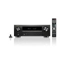 デノン Denon AVR-X580BT 5.2ch AVサラウンドレシーバー 8K Ultra HD、HDR10+、 eARC対応/ブラック AVR-X580BTK