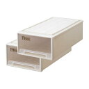 【通販限定2個セット】天馬 収納ボックス フィッツケース 押入れ 幅39×奥行74×高さ23cm 収納ケース たわみにくい 衣装ケース 日本製 【色 カプチーノ...