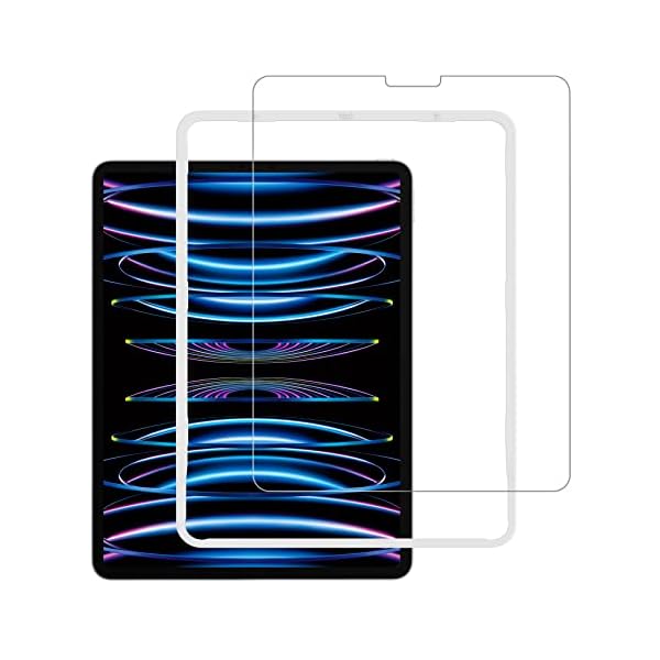 NIMASO ガラスフィルム iPad Pro 11 第4世代 M2 2022 用/iPad Air5 第5世代 Air4 用/iPad Pro 11 2021用 強化 ガラス 保護 フイルム ガイド枠付き NTB19J42