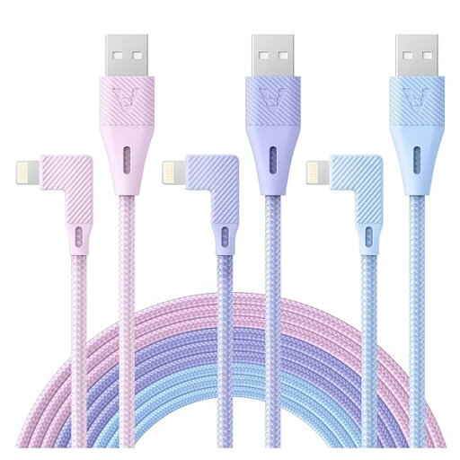 iPhone 充電ケーブル 2m l型 3本パック | ロングライトニングケーブル 2m | アイフォン 充電ケーブル 急速充電対応 高耐久 | iPhone 14 13 12 11 XS Max XR X 8 8Plus iPad 対応 (3色セッ iPhone 充電ケーブル 2m l型 3本パック | ロングライトニングケーブル 2m | アイフォン 充電ケーブル 急速充電対応 高耐久 | iPhone 14 13 12 11 XS Max XR X 8 8Plus iPad 対応 (3色セッ