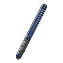 サンワダイレクト ペン型マウス Bluetooth/USB-A/USB-C 無線接続 Win/Mac/iPadOS/Android対応 充電式 収納ポーチ付き ブルー 400-MAWBT202BL(2)