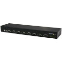 StarTech.com USB - 8ポートシリアルRS232C変換ハブ 8x シリアルD-Sub 9ピンハブ デイジーチェーン機能 ラックマウント対応 ICUSB23208FD(2)