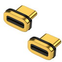 fine-R USB-C マグネット 式 方向 変換 アダプター 端子 増設 交換用 部品 24ピン 金メッキ プラグ (2個入り) USB4 USB4.0 高速充電 PD充電 100w 高速データ転送 40Gbps タイプc type-c (PL保