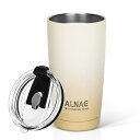 ALNAE タンブラー 蓋付き 真空断熱 600ml 水筒 マグボトル コーヒーカップ ふた付き 二重構造 保温保冷 直飲み 大容量 ビール コーヒー 直接ドリ...