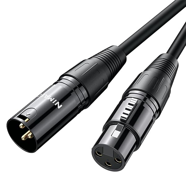 NIMASO マイクケーブル XLR ケーブル キャノンケーブル (5.0M) マイク 延長 オス-メス XLRバランス接続 マイク録音用 コンデンサマイク、AVアンプ、スピーカー等の録音デバイスに対応 NCA21H334