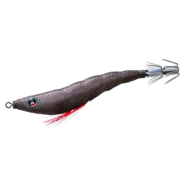 DUEL(デュエル) スッテ イージースリム 布巻 95mm シャドーブラック イカ釣り ドロッパー