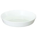 大和プラスチック 鉢皿 浅皿 15号 φ450×H75 ホワイト