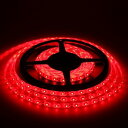 短色 LEDテープライト● 12V 高輝度 5M 300連 防水IP65 切断可能 白ベース/LED 強力粘着両面テープ 正面発光 SMD 5050 (レッド)