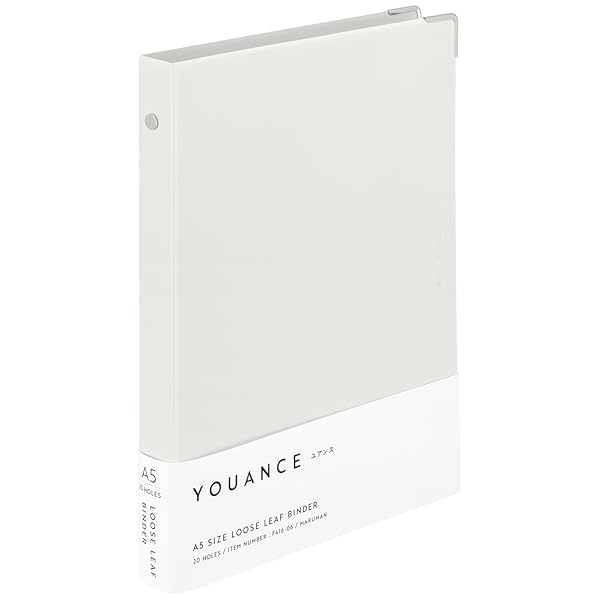 マルマン ルーズリーフ バインダー ユアンス A5 20穴 ホワイト F416-06