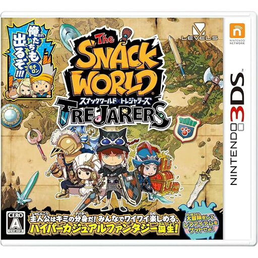 スナックワールド トレジャラーズ (【数量限定封入特典】限定ジャラ「クリスタルソードα 」 同梱) - 3DS スナックワールド トレジャラーズ (【数量限定封入特典】限定ジャラ「クリスタルソードα 」 同梱) - 3DS