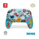 【任天堂公式ライセンス商品】PowerA エンハンスド・ワイヤレスコントローラー for Nintendo Switch - フォートナイト ステッカーマニア【購入特典】ボーナスのバーチャルアイテム用コード「ギョロ(グライダー)」【国内正規品2年】N