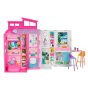 バービー(Barbie) バービー65 ちきゅうにやさしい 2かいだてのピンクのおうち (ドール別売) バービー人形 きせかえ人形・ハウス ままごと・ごっこ遊び 3歳から ピンク HRJ76