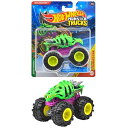 ホットウィール(Hot Wheels) モンスタートラック 1:64 スケルサウルス 乗り物おもちゃ ミニカー 3歳から グリーン JGR07