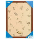テンヨー(Tenyo) 【日本製】 木製 パズルフレーム ディズニー専用 パネル 世界最小1000ピース用 ブラウン (29.7x42cm) DISNEYエンブレムプレート 掛け紐 付属