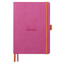 Rhodia ロディア ノート ロディアラマ ゴールブック A5 ドット方眼罫 240ページ イタリア製合皮カバーフューシャピンク RHODIA cf117809