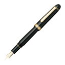 プラチナ万年筆 万年筆 #3776 センチュリー ブラックインブラック 細軟 PNB-15000#1-0