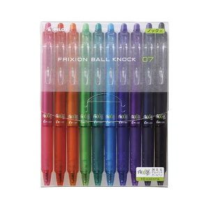 Pilot パイロット 消せるボールペン フリクションボールノック 0.7 10色 LFBK-230F-10C