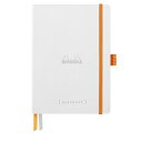 Rhodia ロディア ノート ロディアラマ ゴールブック A5 ドット方眼罫 240ページ ペンホルダー付き イタリア製合皮カバー PEFC認証取得 ホワイト RHODIA Rhodiarama cf117815