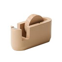ideaco (イデアコ) テープカッター台 ベージュ tape cutter (テープカッター) one