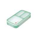 フードマン 弁当箱 立てて運べる 薄型弁当箱 400ml ミントグリーン 汁漏れしにくい Wシーリング 4点ロックでしっかり固定 シービージャパン DSK