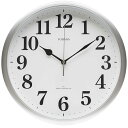 Formia(フォルミア) 電波時計 掛け時計 見やすい シンプル 夜間秒針停止 アナログ 保土ヶ谷電子販売 シルバー HWC-024RC-SV