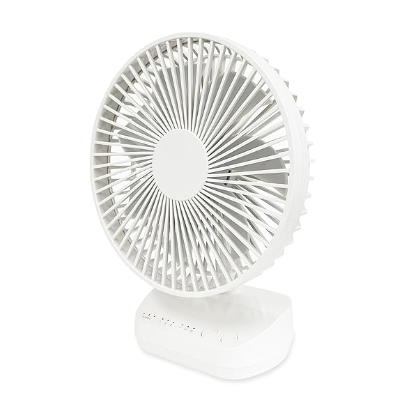 トップランド 卓上扇風機 デスクファン 12cm コンパクト コードレス どこでもファン (風量3段階) 3電源..