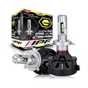IPF ヘッドライト LED 車用 H4 Hi Lo切替 6000lm 4000lm 6500K ホワイト 12V 24V兼用 2本入 車検対応 ドライバーユニ...