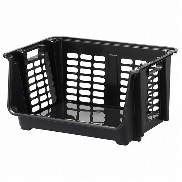 サンカ 積み重ねラック ストックス 23 ブラック (450×340×230) ナチュラ NST-23BK 日本製