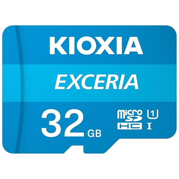 Kioxia (キオクシア) 32GB microSD Exceria フラッシュメモリーカード アダプター付き U1 R100 C10 フルHD 高速読み取り 100MB/秒 LMEX1L032GG2