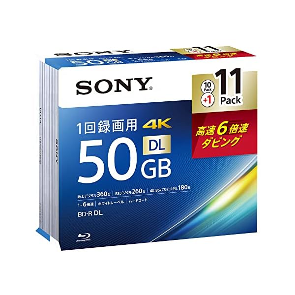 ソニー 日本製 ブルーレイディスク BD-R XL 128GB (1枚あたり地デジ約15時間) 1回録画用 5枚入り 4倍速ダビング対応 ケース付属 5BNR4VAPS4